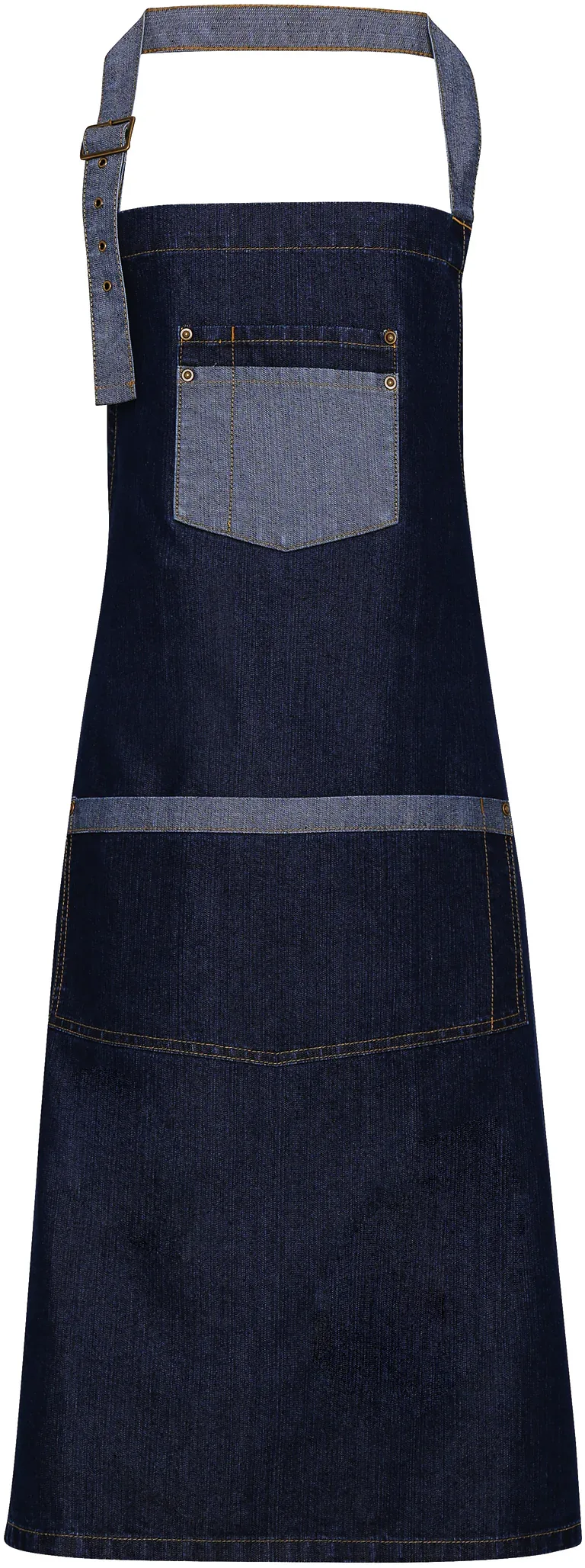 PR127 - Tablier Denim à bavette "Domain"