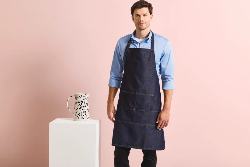 PR126 - Tablier à bavette "Denim"