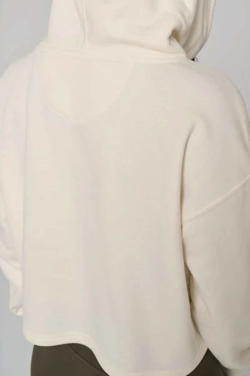 PA396 - Sweat-shirt crop à capuche femme