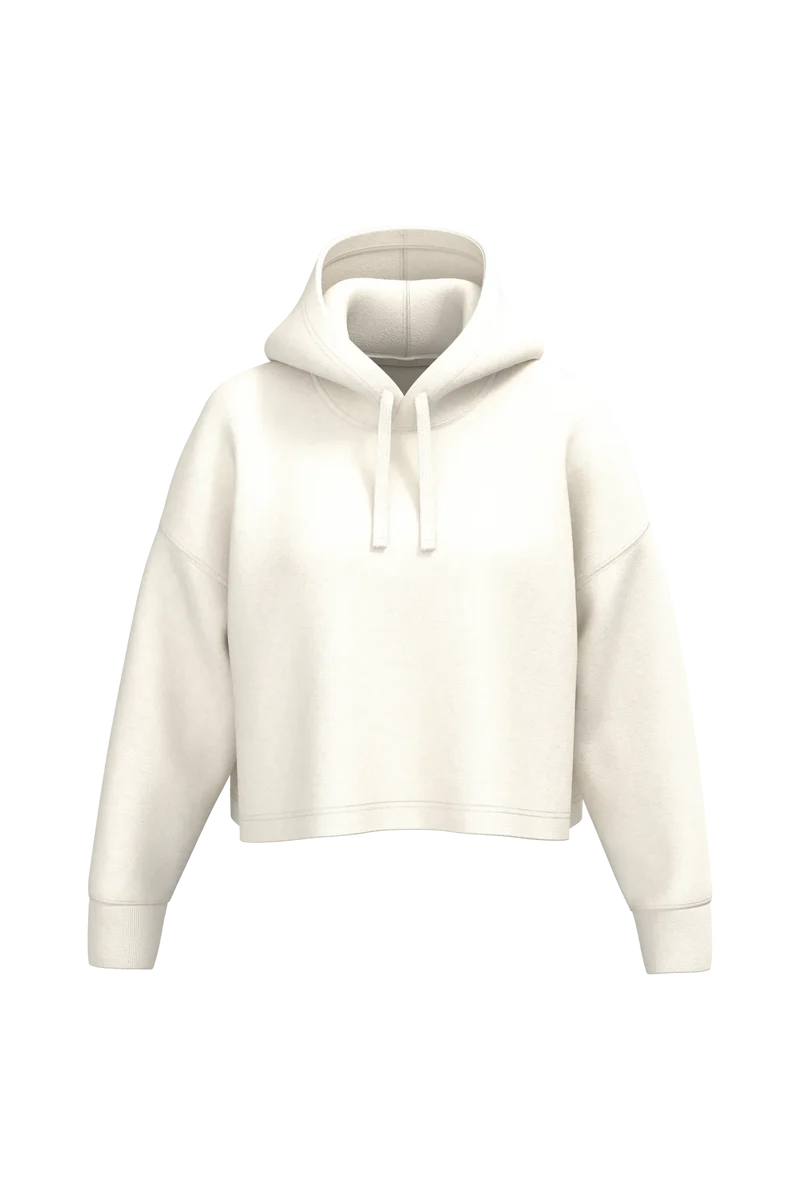 PA396 - Sweat-shirt crop à capuche femme