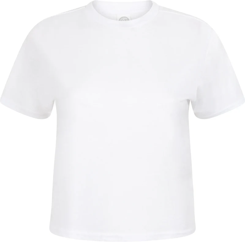 SK237 - T-shirt court coupe carrée femme
