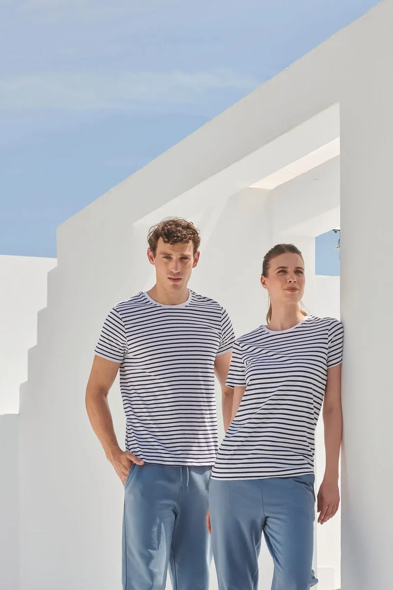 SFM202 - T-shirt Rayé unisexe