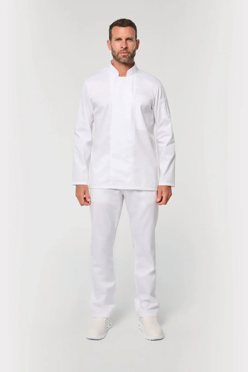 WK511 - Veste de cuisine écoresponsable et respirante manches longues unisexe