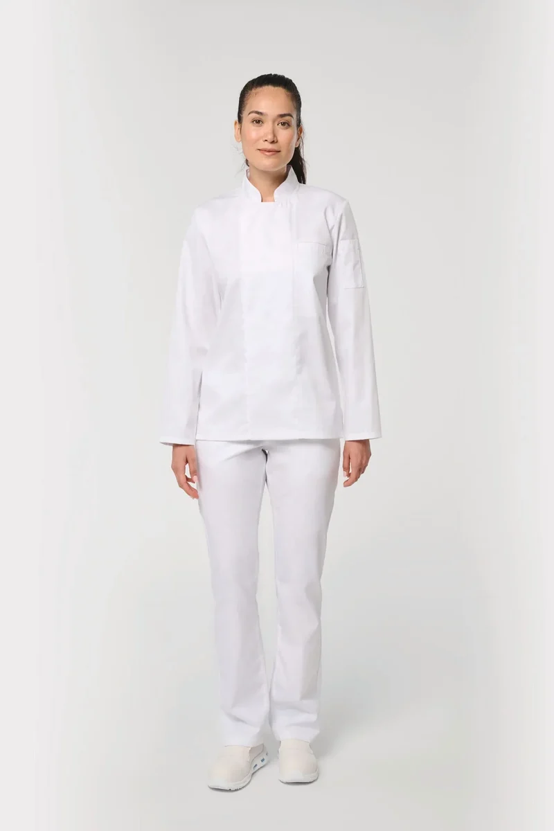 WK511 - Veste de cuisine écoresponsable et respirante manches longues unisexe