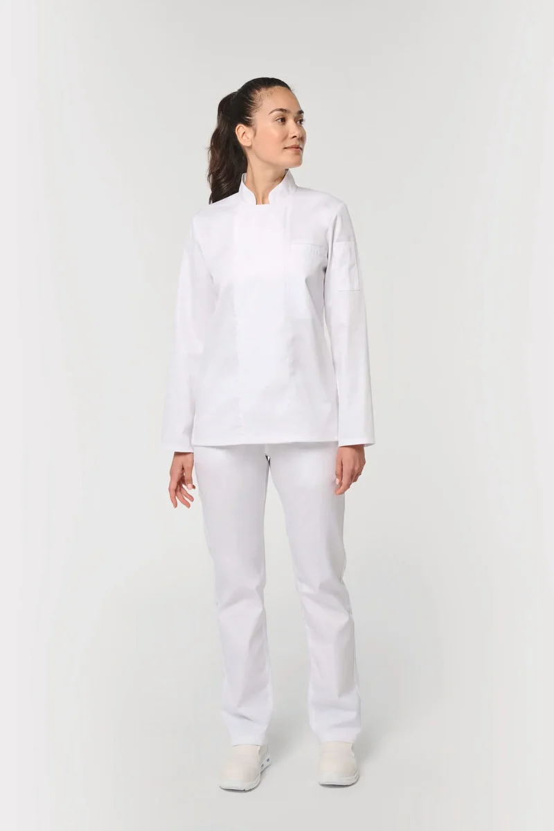 WK511 - Veste de cuisine écoresponsable et respirante manches longues unisexe