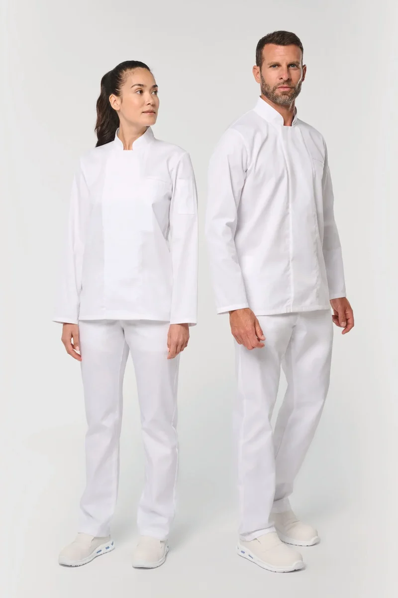 WK511 - Veste de cuisine écoresponsable et respirante manches longues unisexe