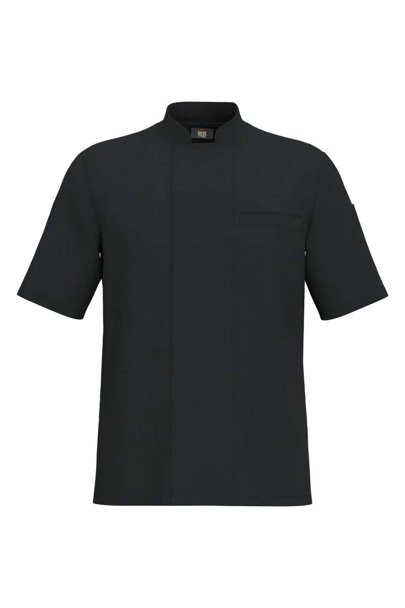 WK501 - Veste de cuisine écoresponsable et respirante manches courtes unisexe