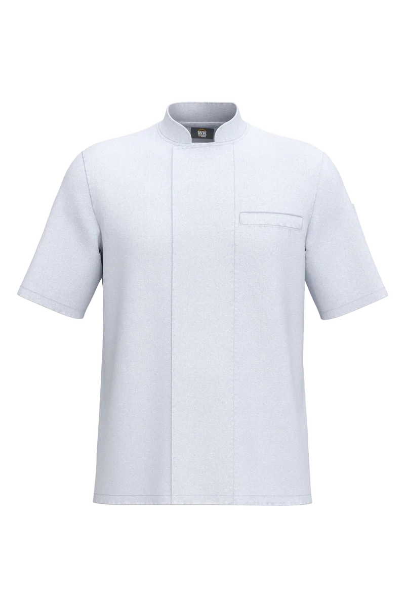 WK501 - Veste de cuisine écoresponsable et respirante manches courtes unisexe