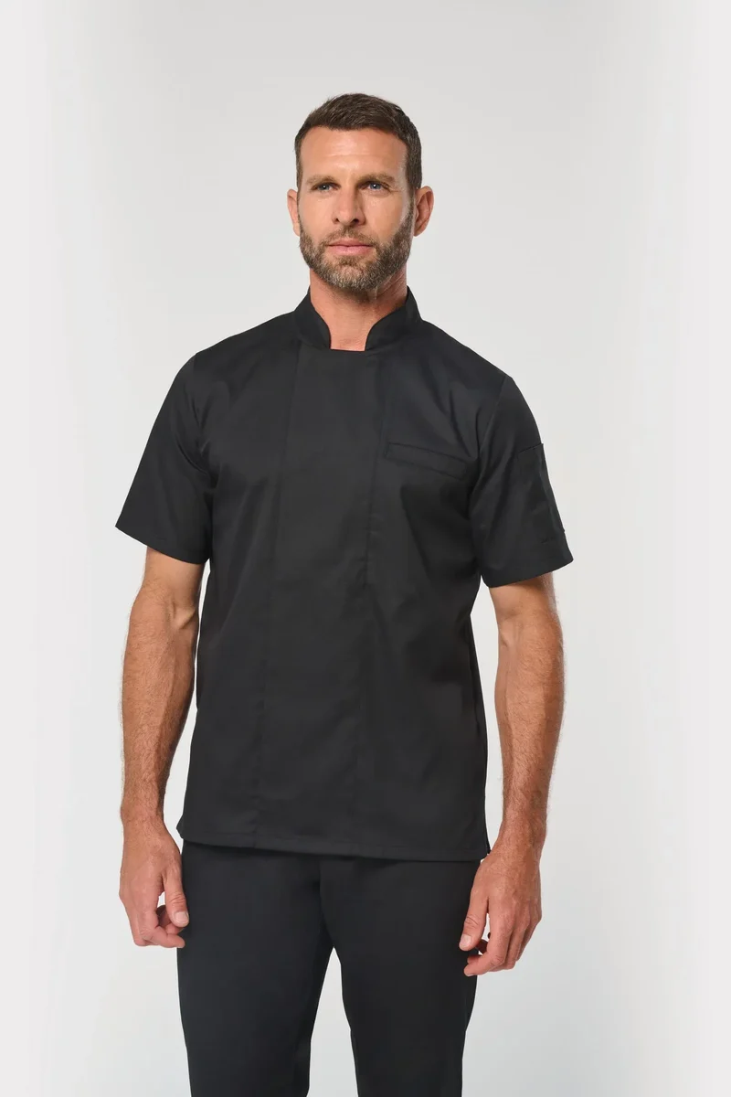 WK500 - Veste de cuisine écoresponsable manches courtes unisexe