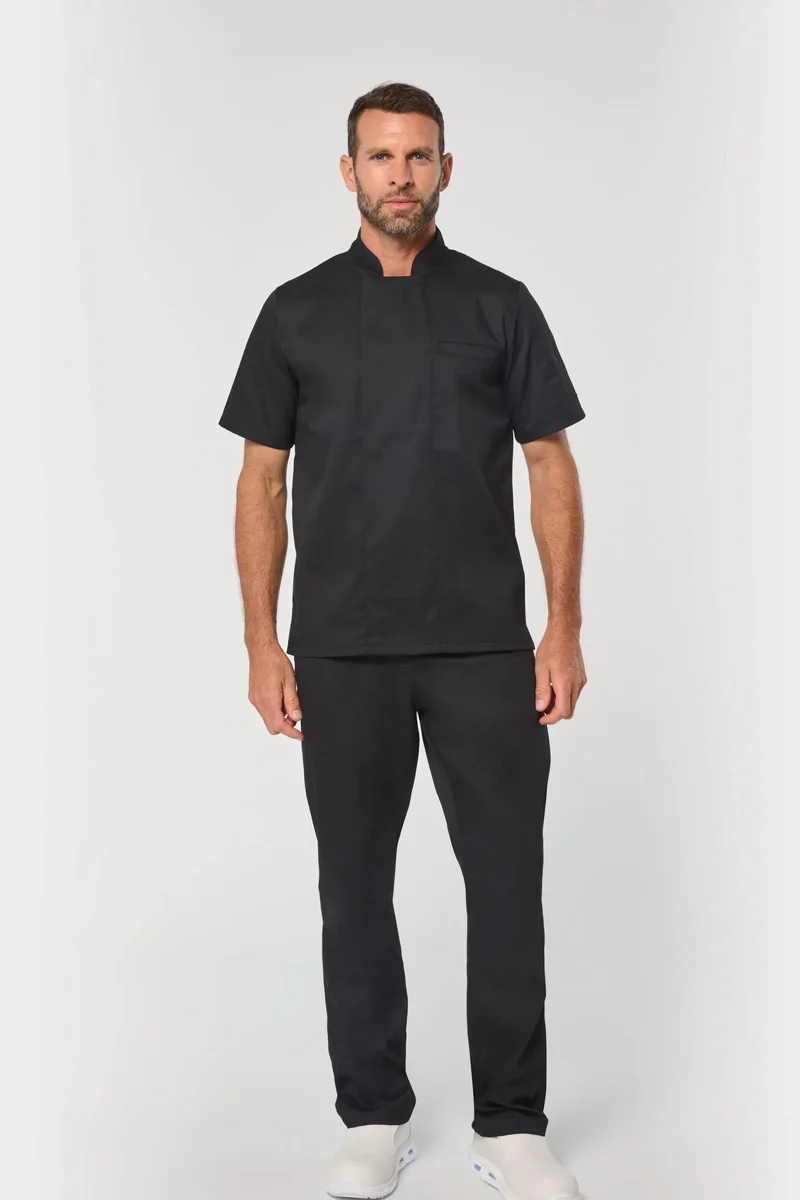 WK500 - Veste de cuisine écoresponsable manches courtes unisexe