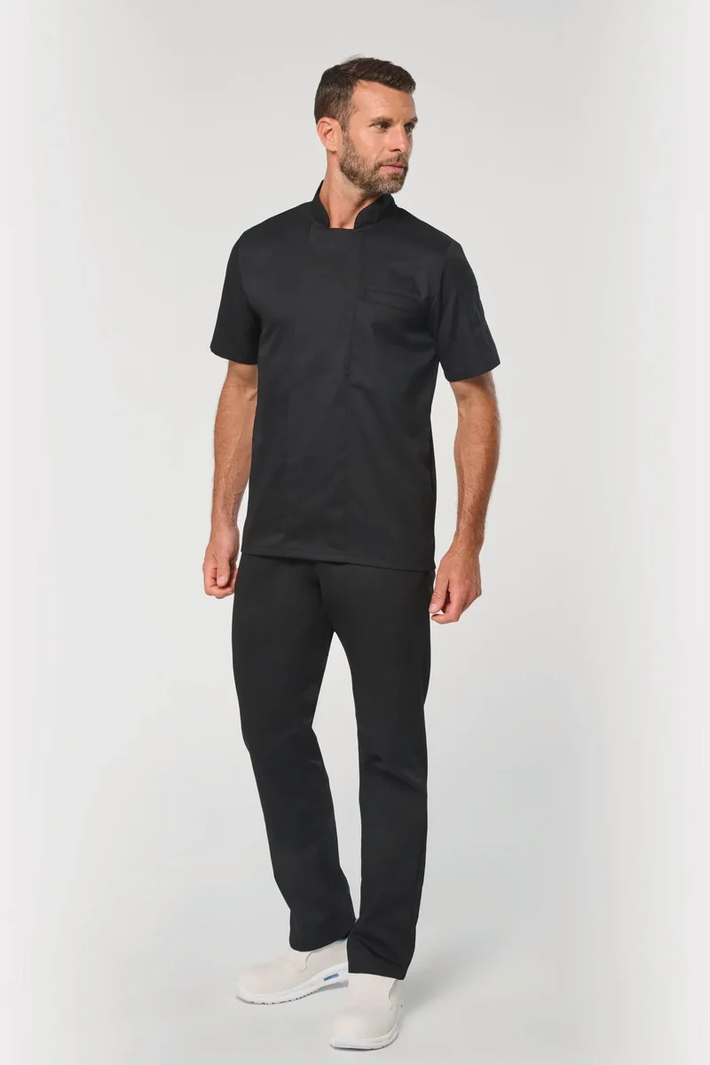 WK500 - Veste de cuisine écoresponsable manches courtes unisexe