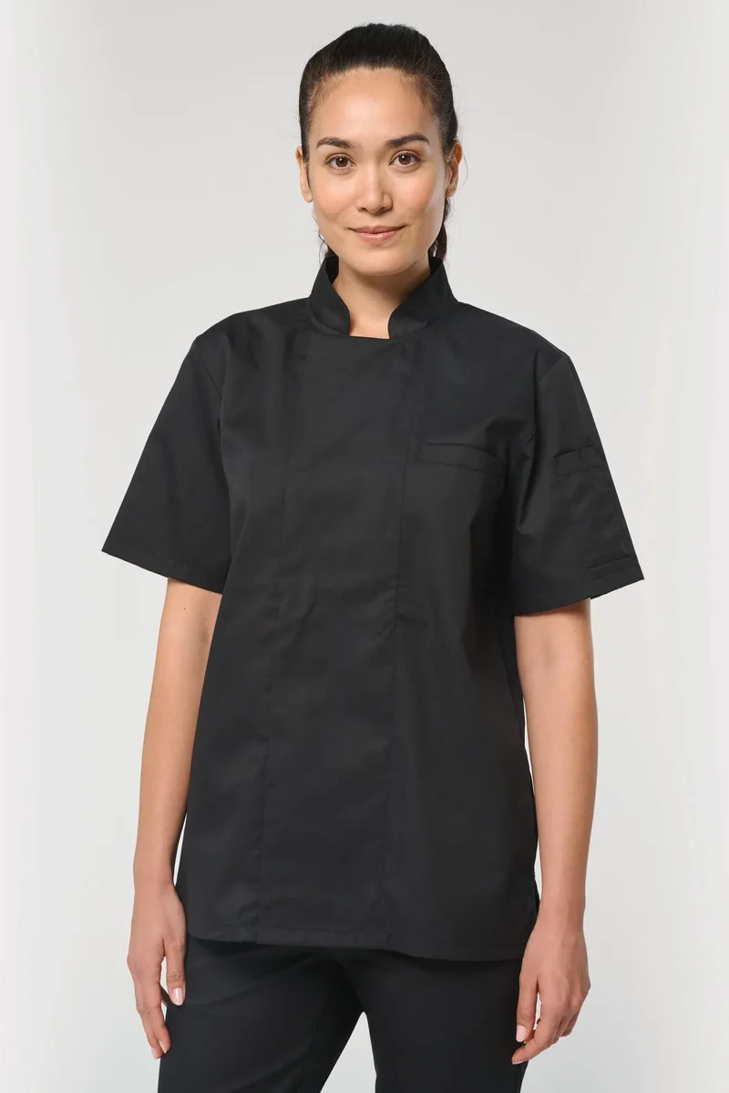 WK500 - Veste de cuisine écoresponsable manches courtes unisexe