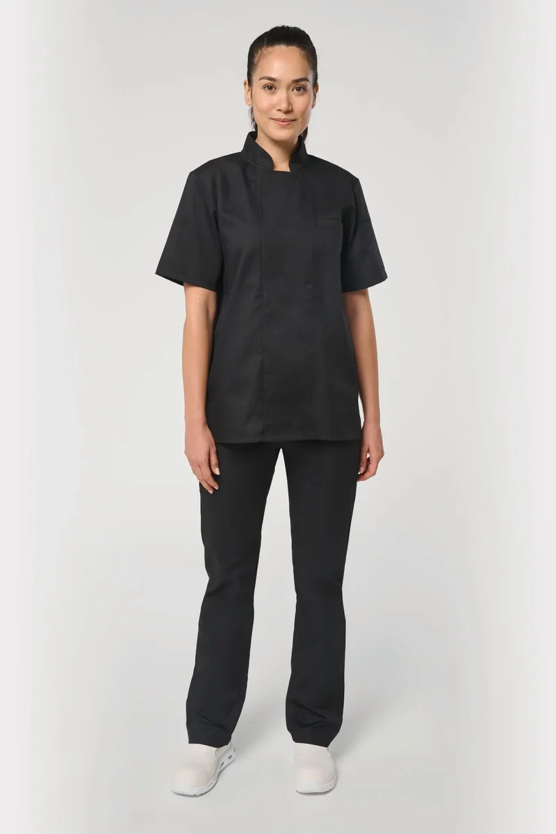 WK500 - Veste de cuisine écoresponsable manches courtes unisexe