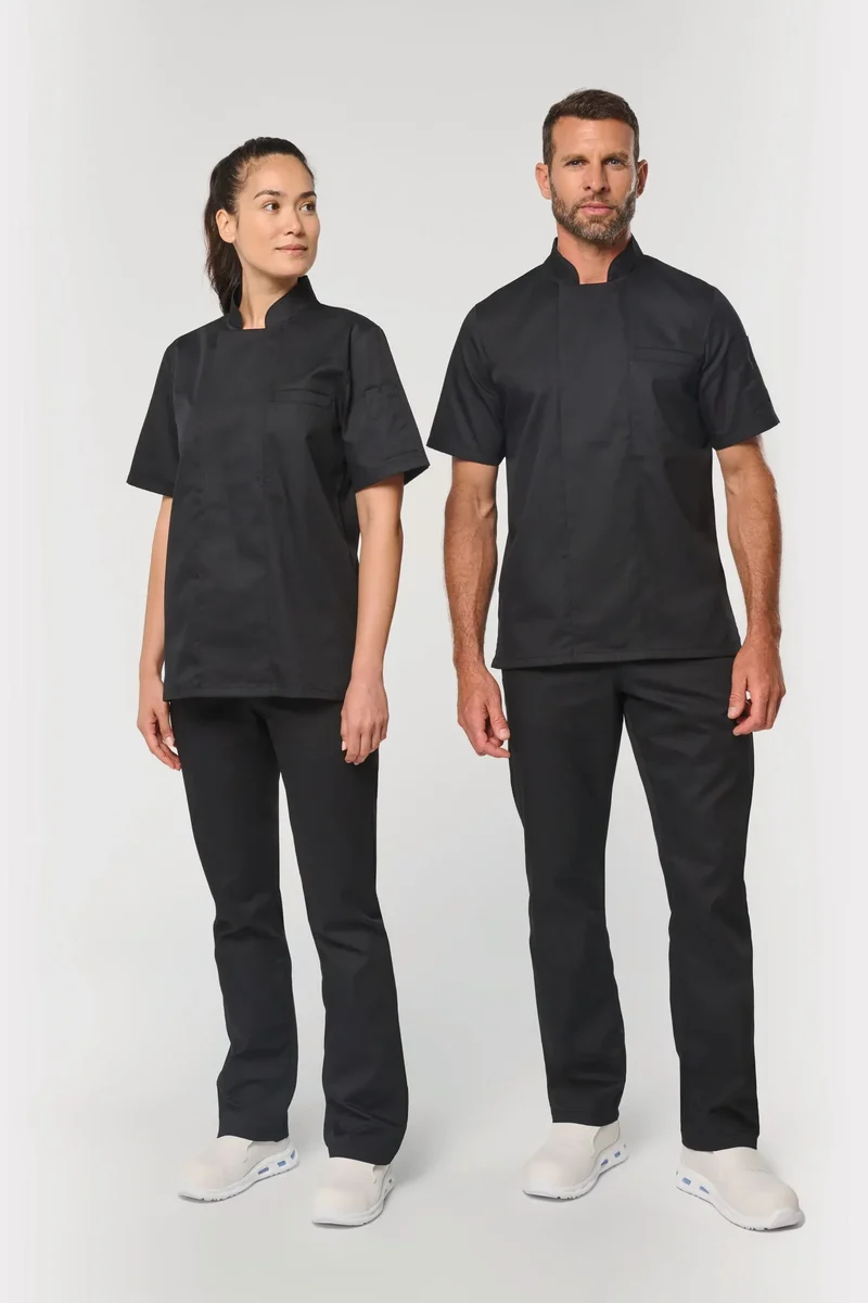 WK500 - Veste de cuisine écoresponsable manches courtes unisexe