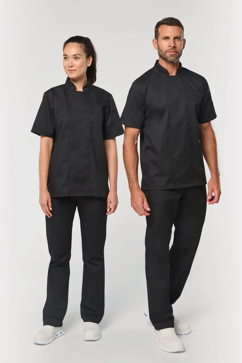 WK500 - Veste de cuisine écoresponsable manches courtes unisexe