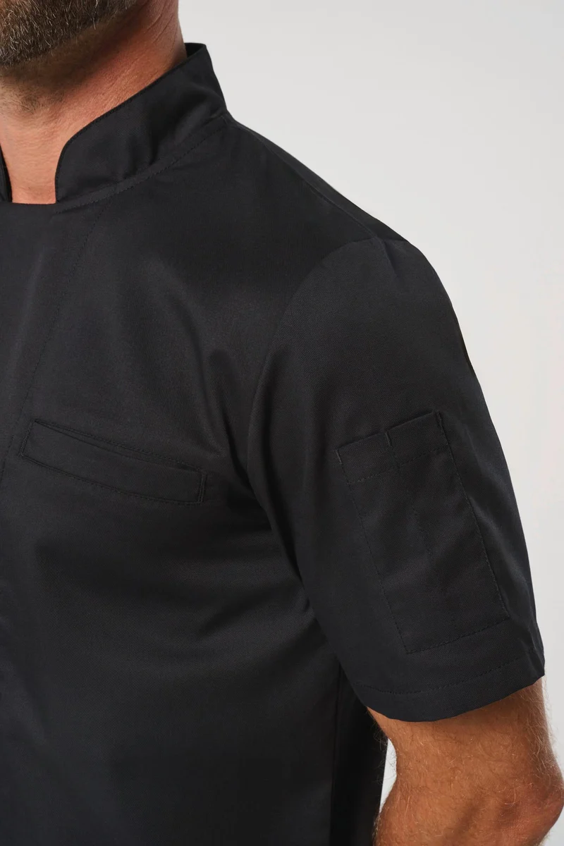 WK500 - Veste de cuisine écoresponsable manches courtes unisexe