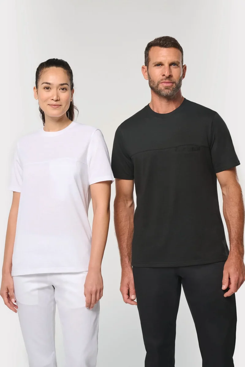 WK300 - T-shirt de cuisine respirant unisexe