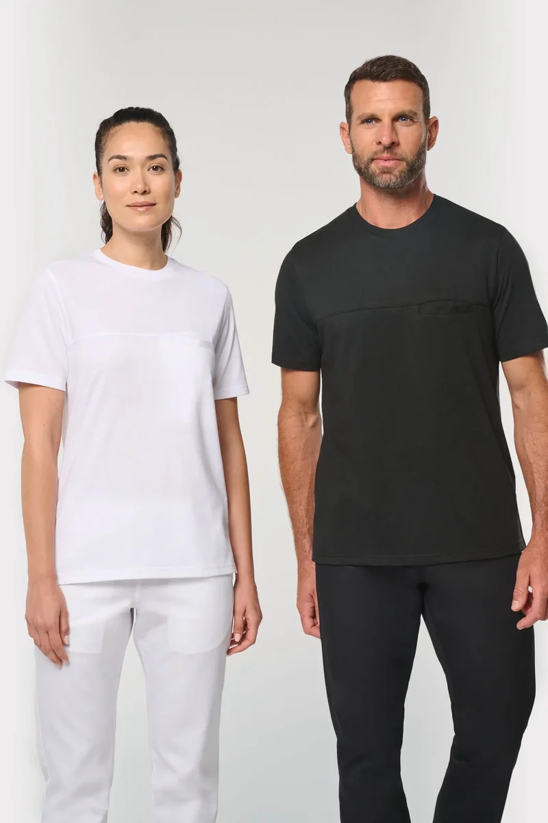 WK300 - T-shirt de cuisine respirant unisexe