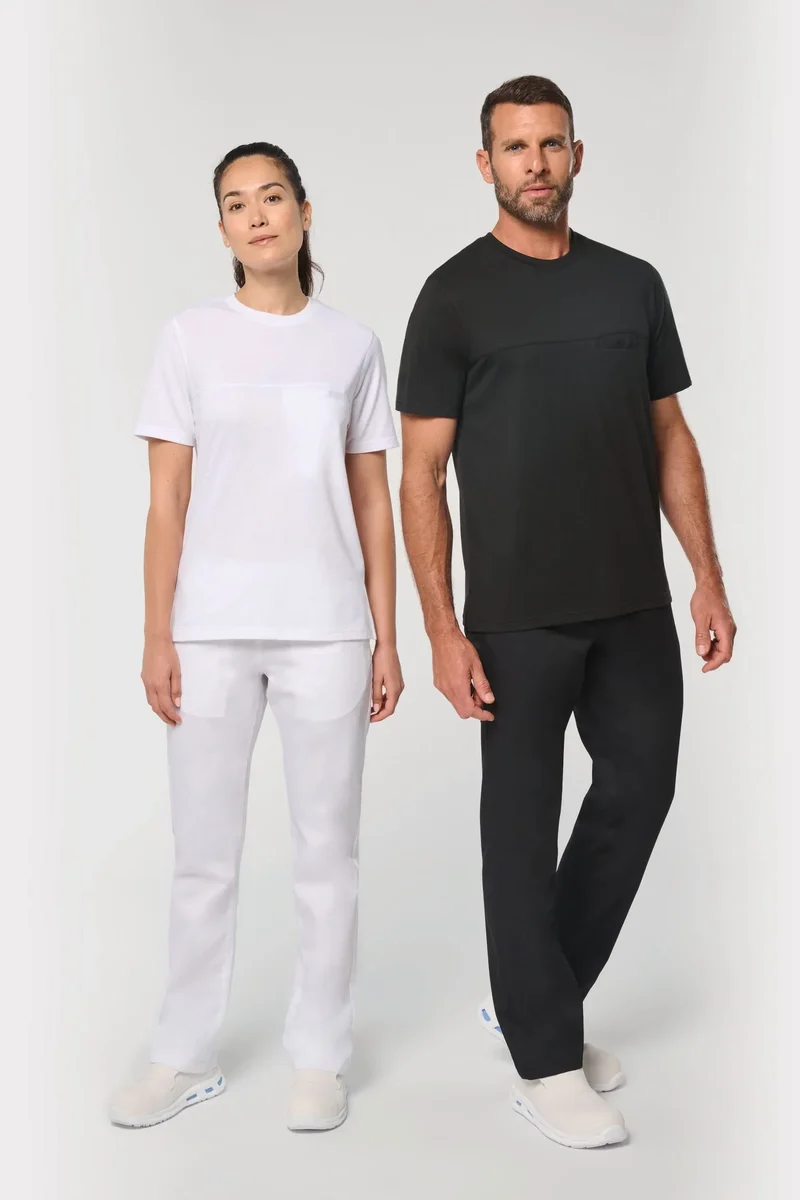 WK300 - T-shirt de cuisine respirant unisexe