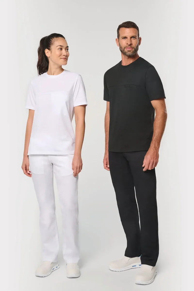 WK300 - T-shirt de cuisine respirant unisexe