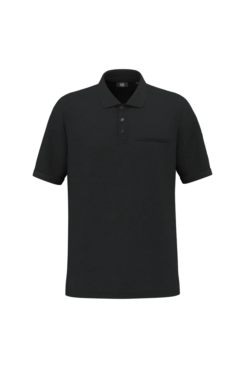 WK206 - Polo unisexe écoresponsable avec poche poitrine