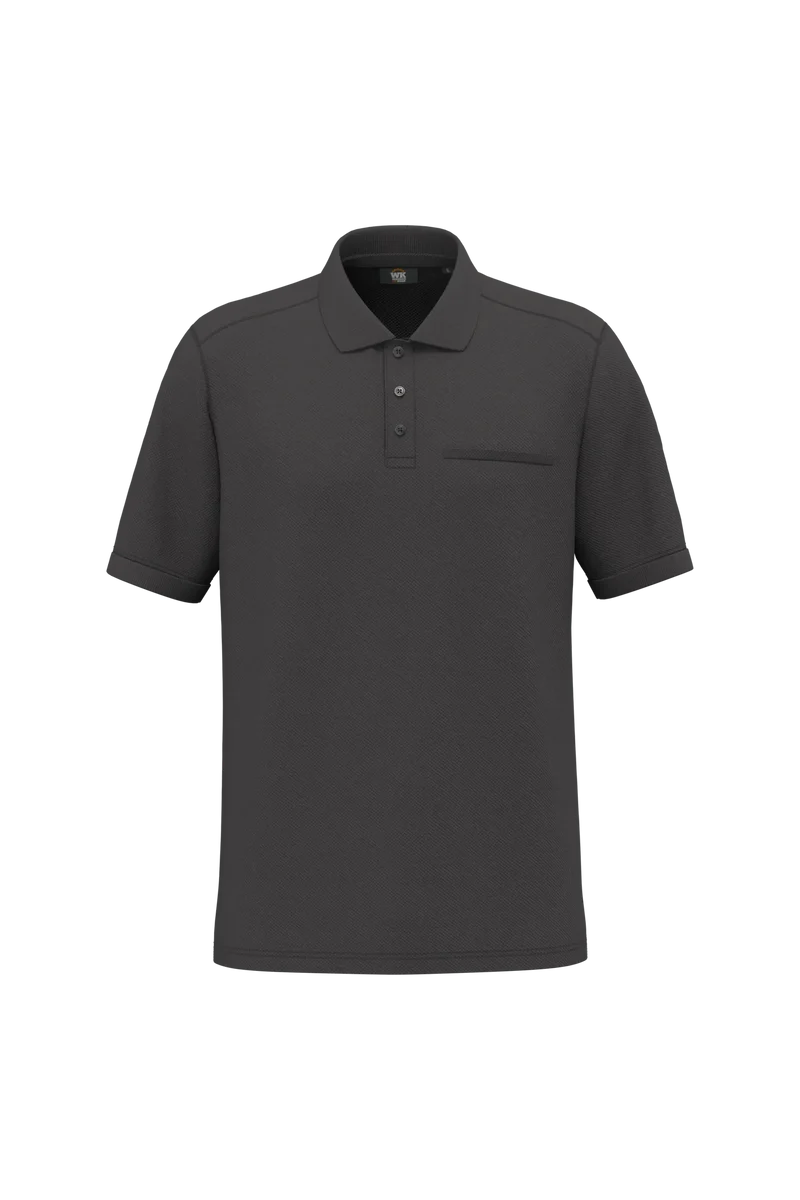 WK206 - Polo unisexe écoresponsable avec poche poitrine