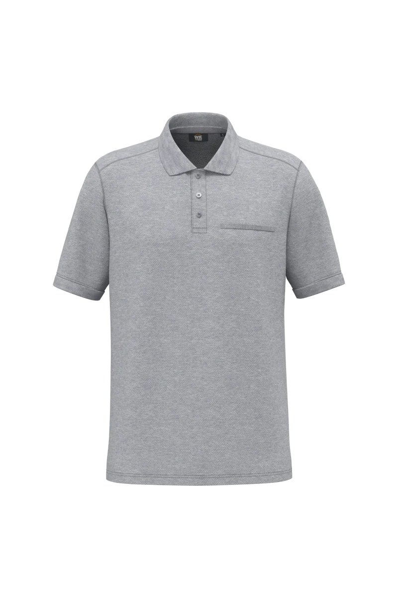 WK206 - Polo unisexe écoresponsable avec poche poitrine