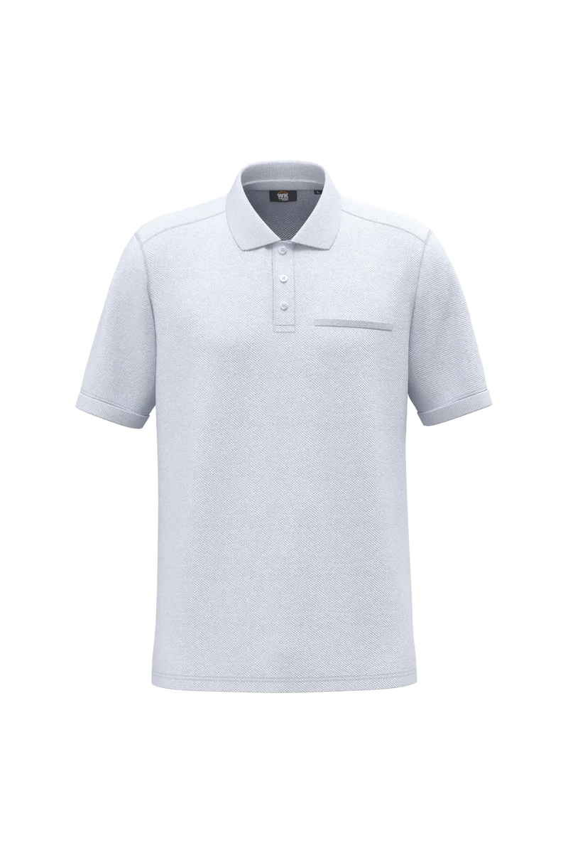 WK206 - Polo unisexe écoresponsable avec poche poitrine