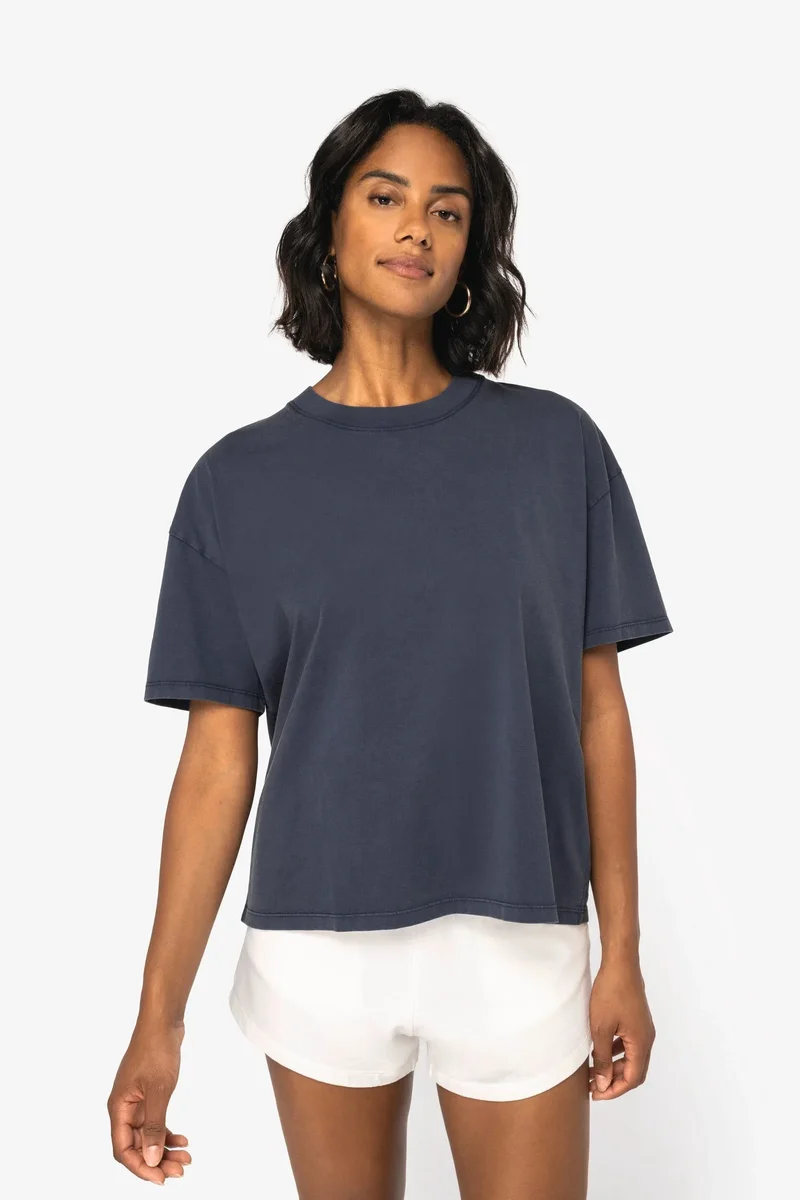 NS327 - T-shirt écoresponsable oversize délavé femme