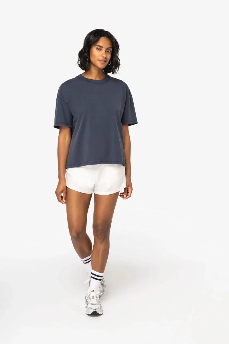 NS327 - T-shirt écoresponsable oversize délavé femme