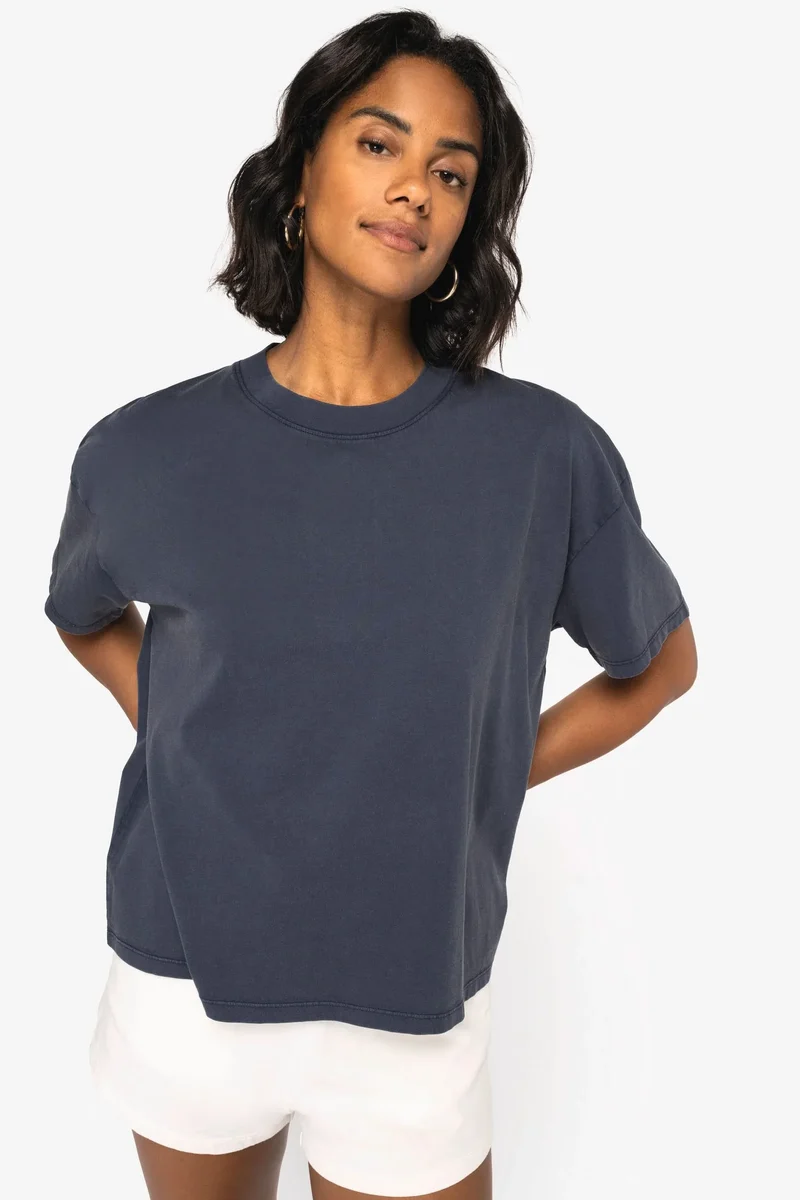 NS327 - T-shirt écoresponsable oversize délavé femme