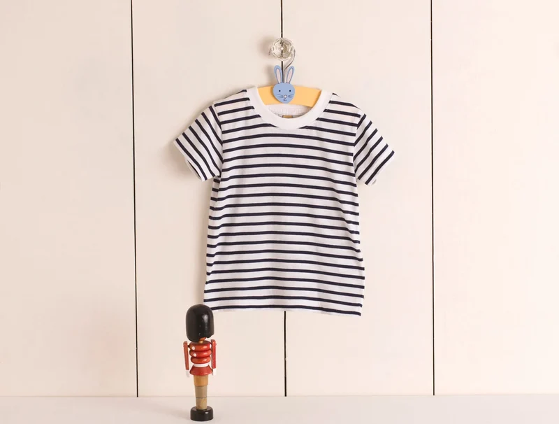 LW027 - T-shirt rayé manches courtes