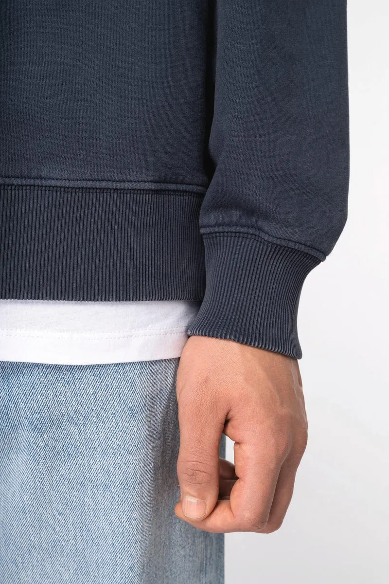 NS447 - Sweat-shirt écoresponsable à col rond délavé oversize unisexe