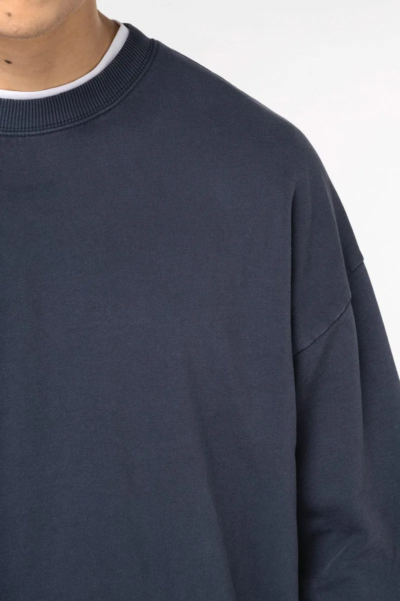 NS447 - Sweat-shirt écoresponsable à col rond délavé oversize unisexe