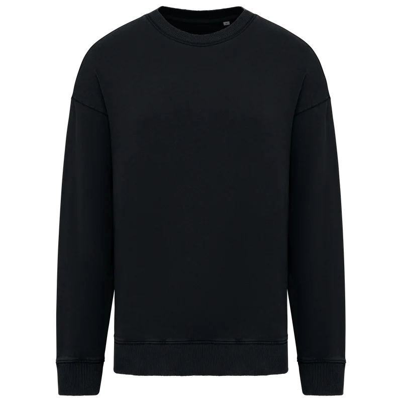 NS447 - Sweat-shirt écoresponsable à col rond délavé oversize unisexe