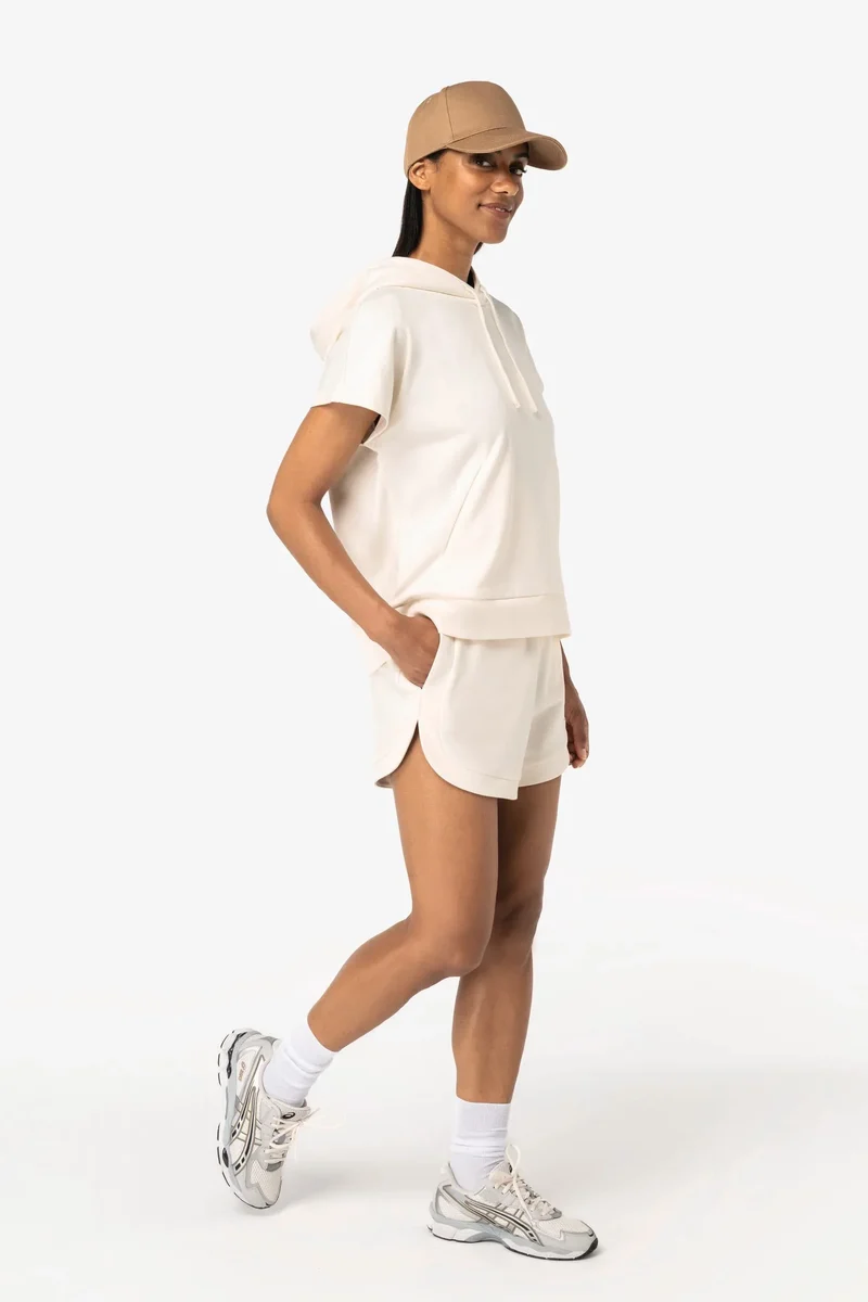 NS446 - Sweat-shirt écoresponsable à capuche oversize sans manches French Terry femme