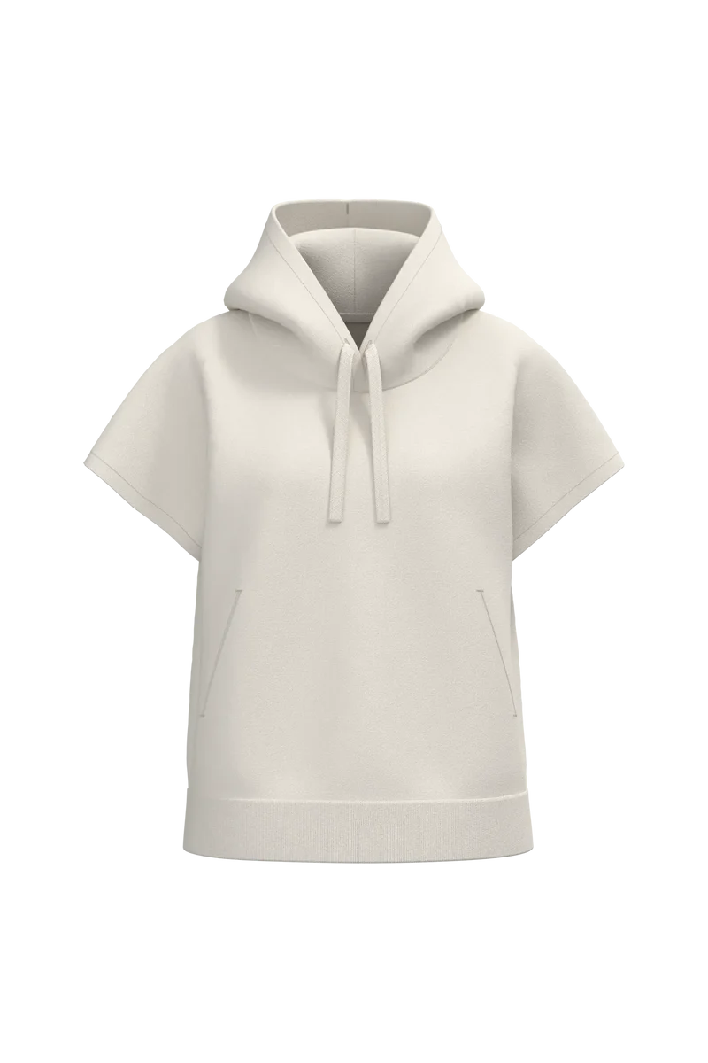 NS446 - Sweat-shirt écoresponsable à capuche oversize sans manches French Terry femme