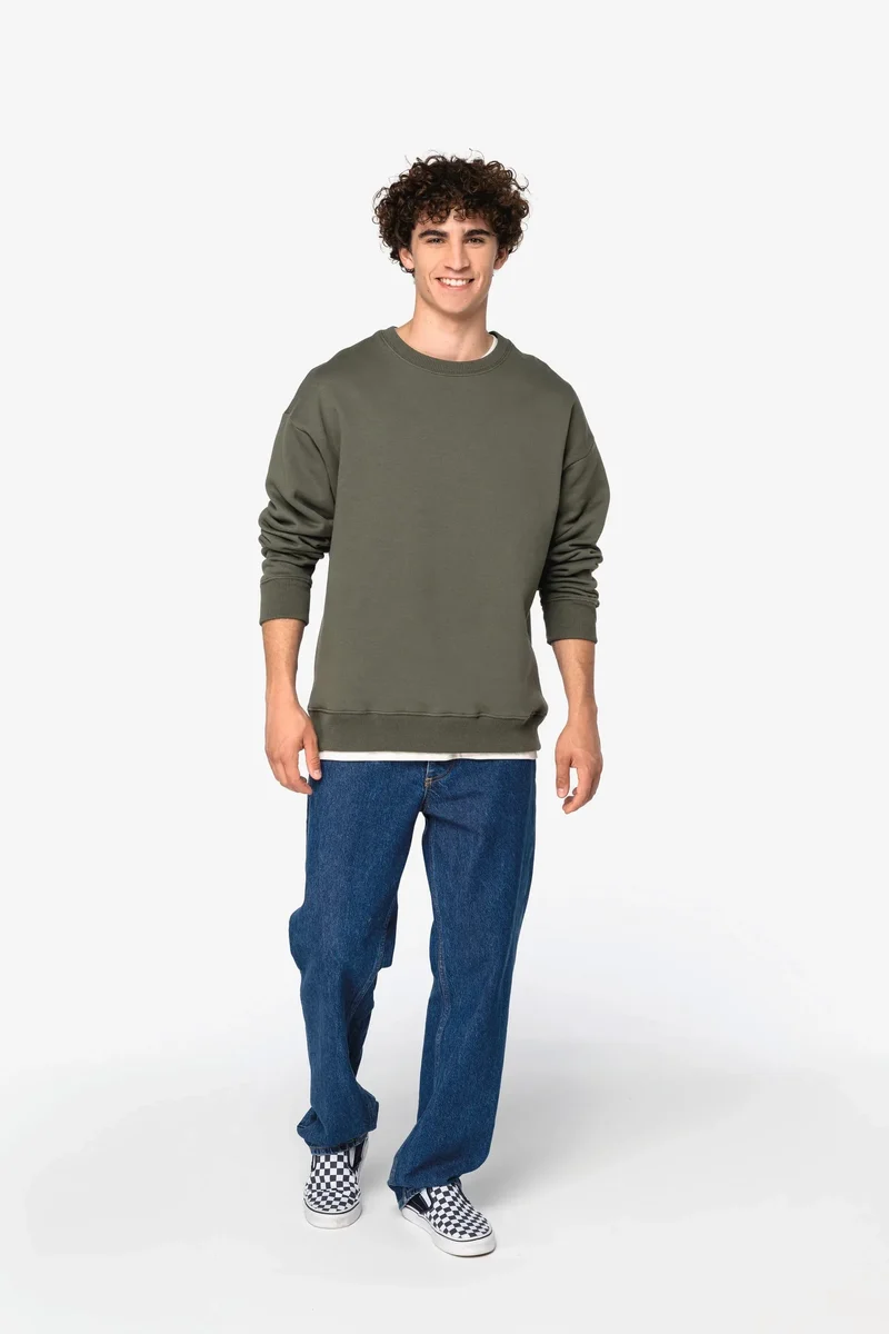 NS440 - Sweat-shirt écoresponsable à col rond oversize unisexe