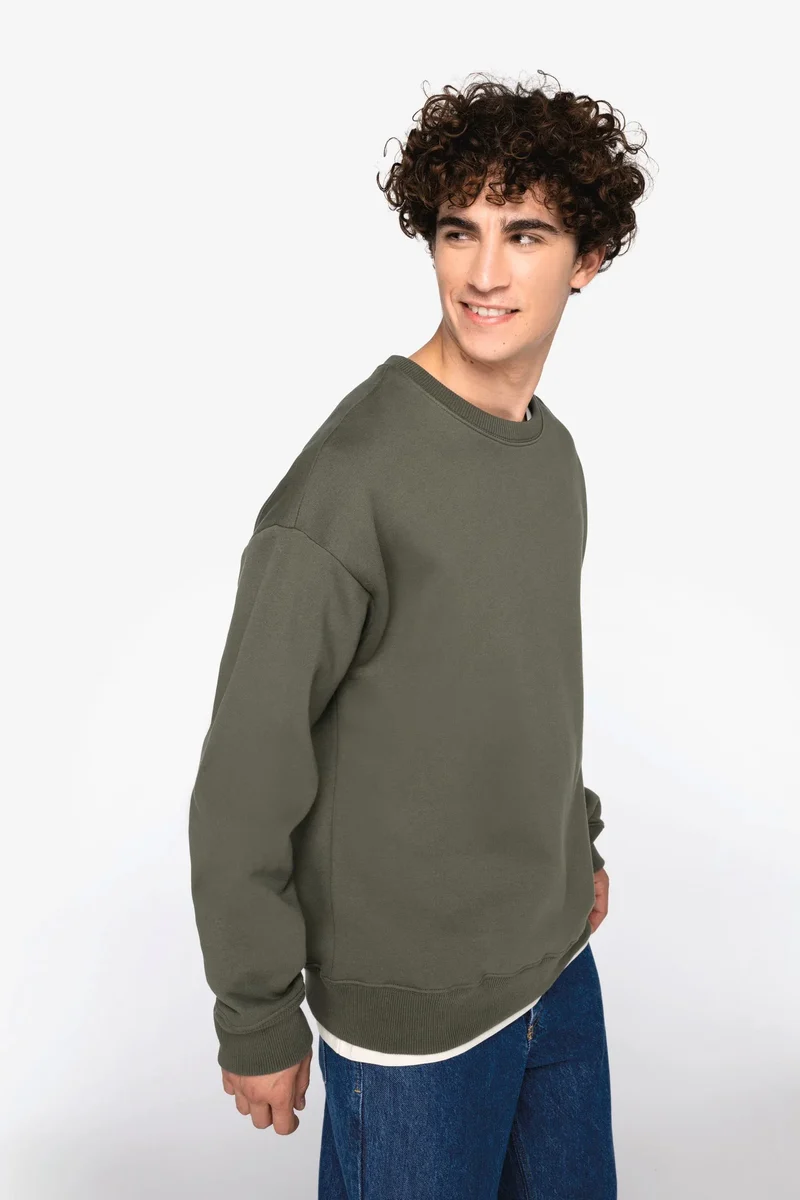 NS440 - Sweat-shirt écoresponsable à col rond oversize unisexe