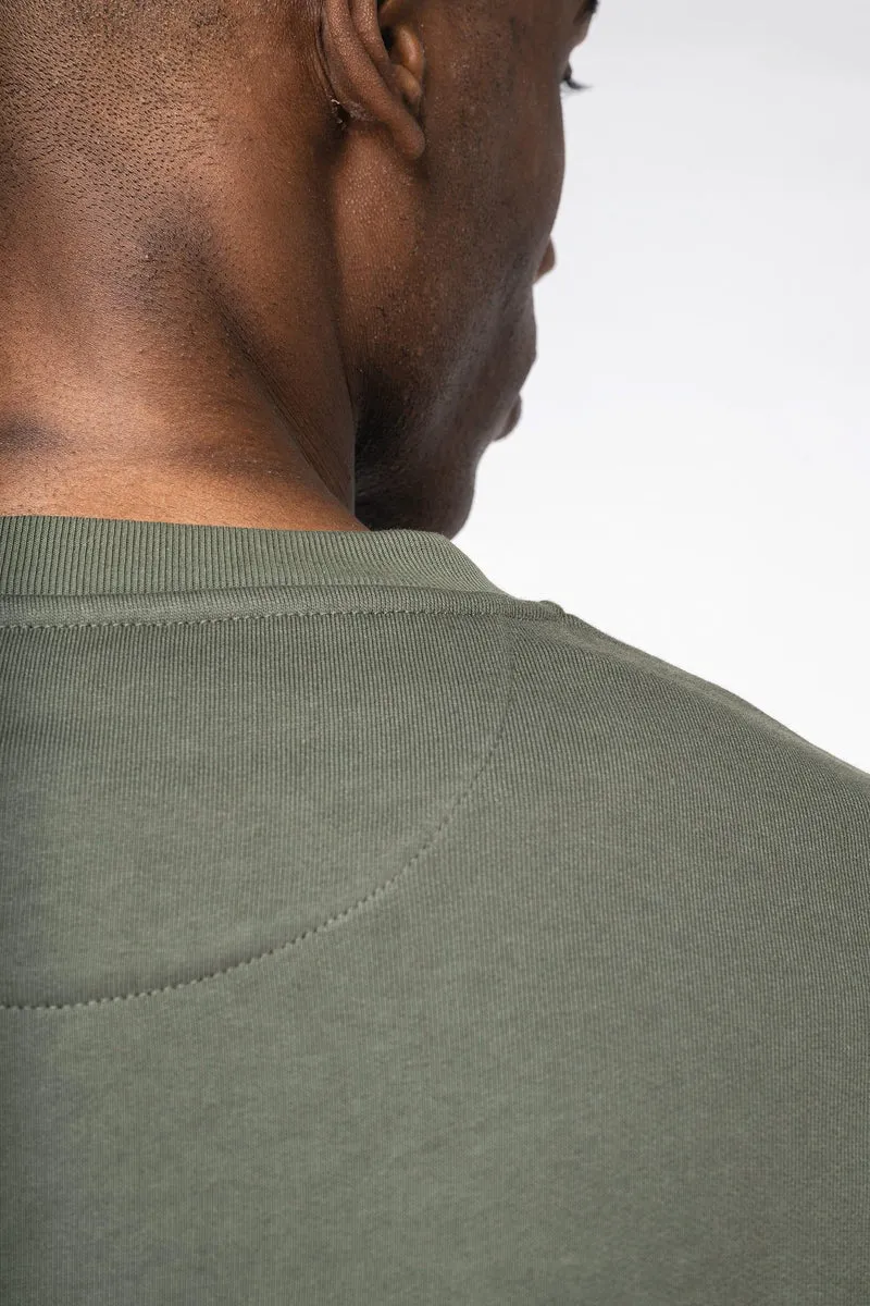 NS435 - Sweat-shirt écoresponsable à col rond à épaules tombantes molleton gratté unisexe