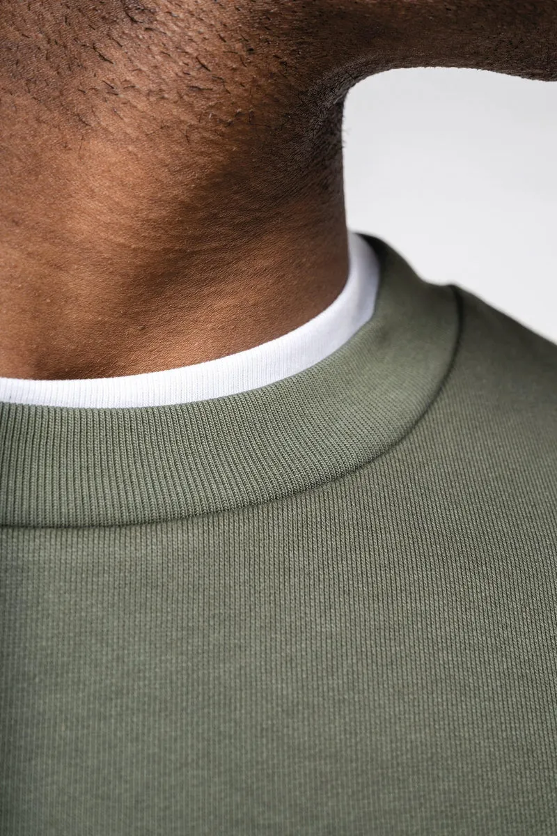 NS435 - Sweat-shirt écoresponsable à col rond à épaules tombantes molleton gratté unisexe