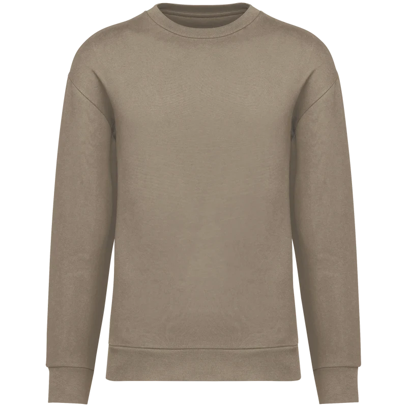 NS435 - Sweat-shirt écoresponsable à col rond à épaules tombantes molleton gratté unisexe
