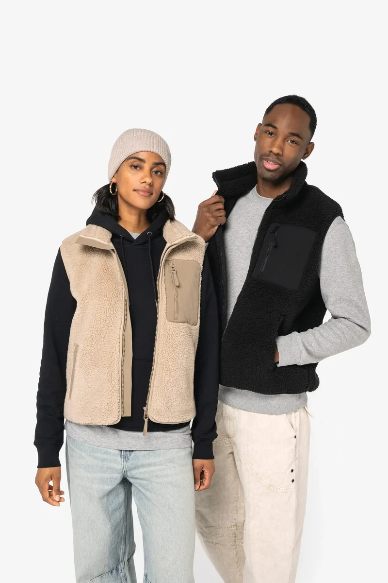 NS624 - Bodywarmer écoresponsable en sherpa unisexe
