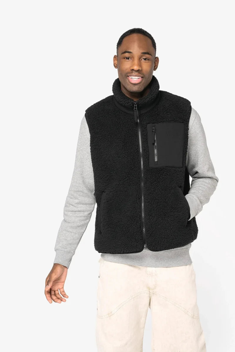 NS624 - Bodywarmer écoresponsable en sherpa unisexe