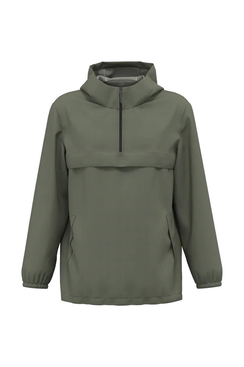 NS616 - Veste coupe-vent imperméable écoresponsable quart zip unisexe