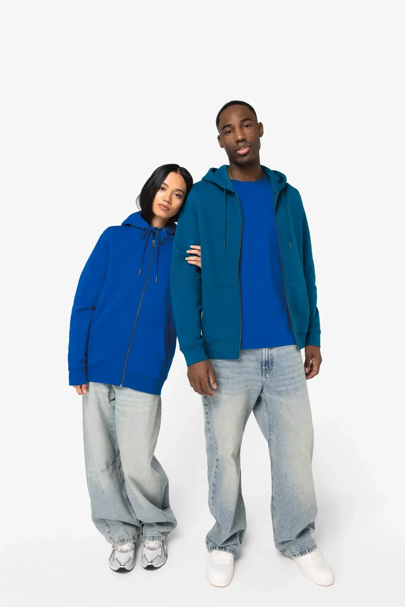 NS402 - Sweat-shirt écoresponsable zippé à capuche unisexe