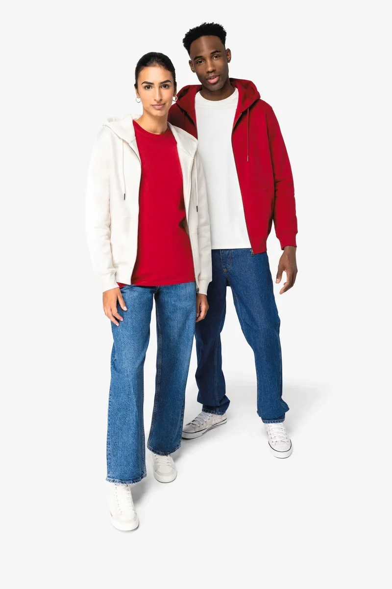 NS402 - Sweat-shirt écoresponsable zippé à capuche unisexe