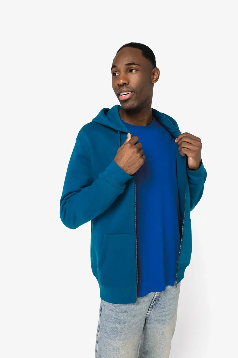 NS402 - Sweat-shirt écoresponsable zippé à capuche unisexe