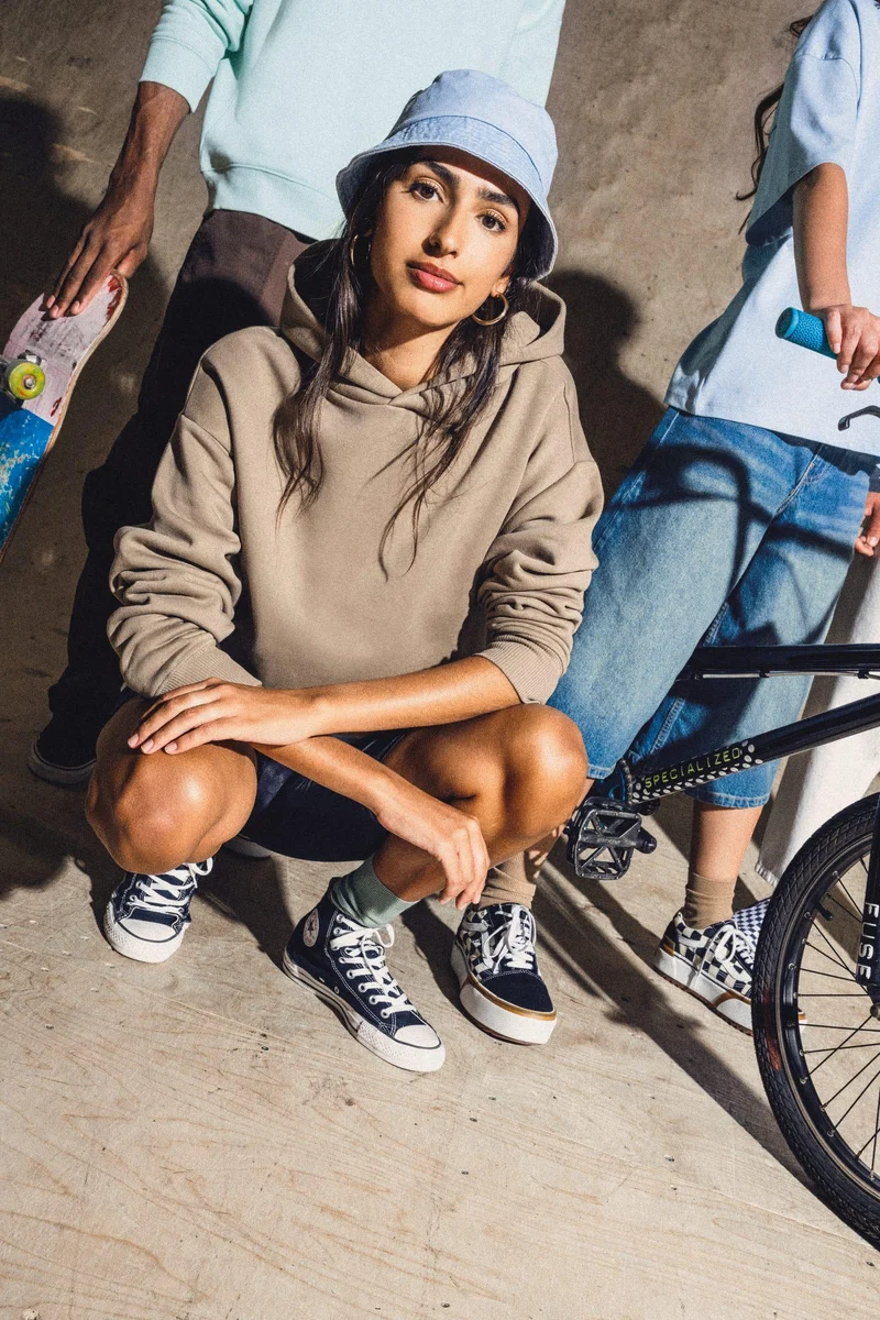 NS408 - Sweat-shirt écoresponsable à capuche oversize unisexe