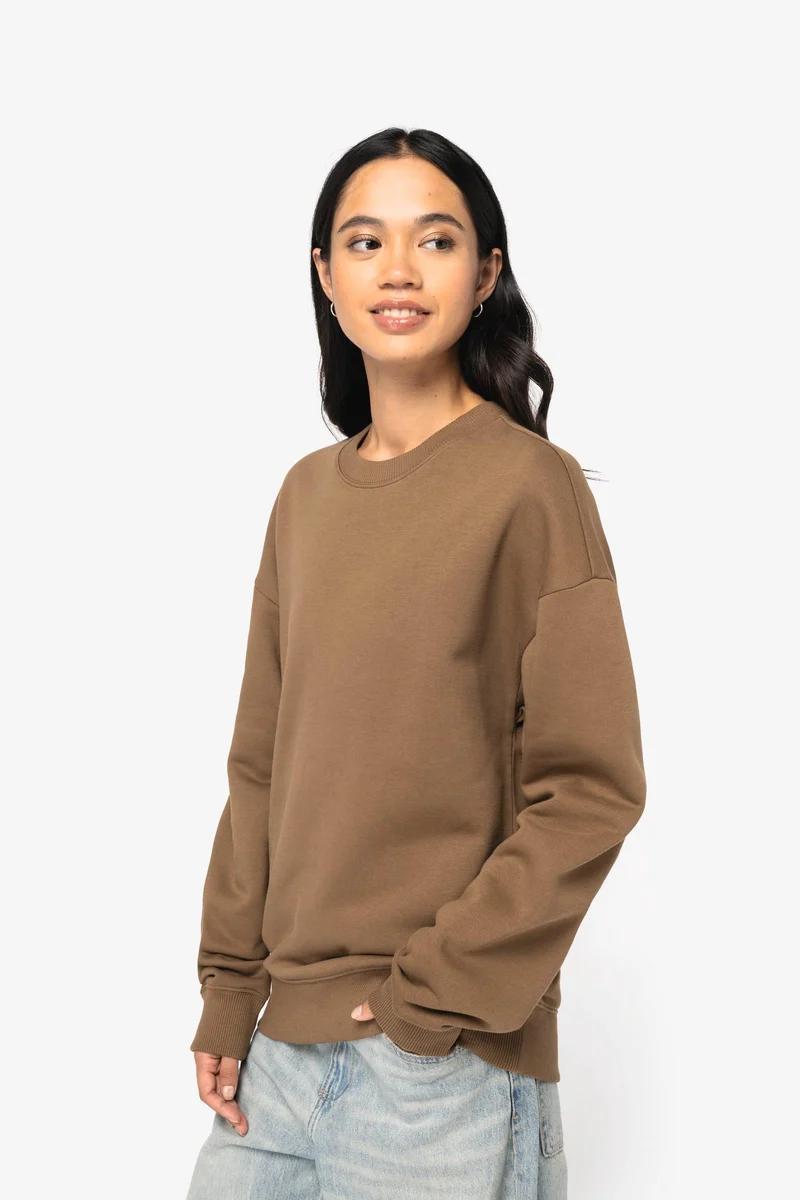 NS407 - Sweat-shirt écoresponsable à col rond oversize unisexe